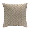 COJIN Pillow Patron TEJIDO Cuero16¨