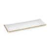 BANDEJA de Vidrio con orilla GOLD Grande