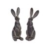 Figura de Conejo  11.5""H Resina madera