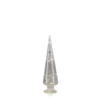 Adorno Árbol Luz LED Glass Tree w/ Silver Beads-Medium, 12¨