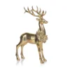 Adorno Grande Venado Golden Standing Deer w/ Floral Wreath, 14´