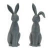 Rabbit (2 estilos) 16"H Resina Gris