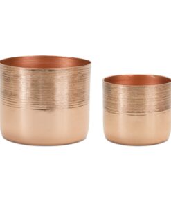 Set 2 Macetas de Aluminio decorativas