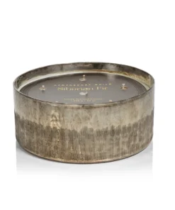 Candela 6 mechas Siberian Fir Scented Antique Silver Grande