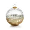 Vela Aromática Ornament Ball , Vidrio C/Tapa Gold, Grande