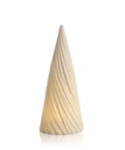 Arbol c/luz LED de Porcelana Blanco unidad Grande