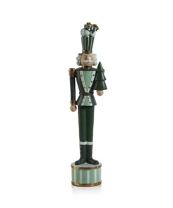 Nutcracker Soldado w/ Tree, 17.5"