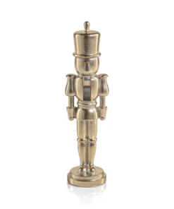 Cascanueces Grande Dorado Metallic Decorative Nutcracker 2.5" x 10"
