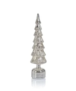 Arbol Rotativo Luz Led  Antique Silver 16.5¨ Unidad
